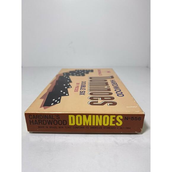 Vintage Cardinal’s Hardwood Double 6 Dominoes 28 Pieces No. 556 - Picture 7 of 7